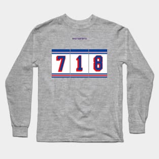 Rep Your Area Code (NYR 718) Long Sleeve T-Shirt